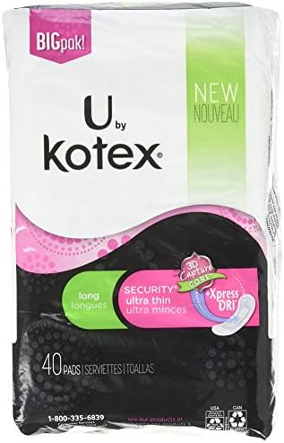 U מאת Kotex Ultra Paids Maxi ארוך - 40 CT
