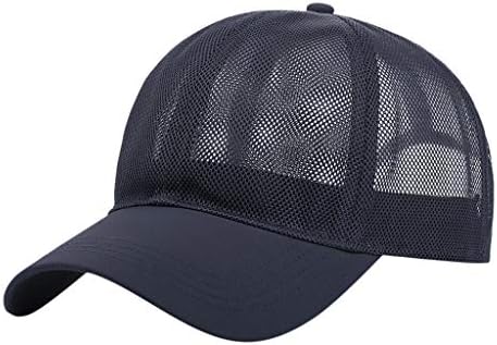 גברים Mesh Trucker כובע בייסבול כובע קיץ מתכוונן ספורט חיצוני ללבוש כובע ריצה מגניב נושם