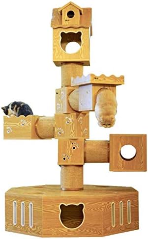 חתול צעצוע קישטה צעצועי מקורה חתולי עץ גדול גדול גבוה מודרני מיטה מחומם מגדל עמילות