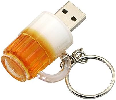 כוס בירה מצוירת מתנה צורת בירה 2.0/3.0 מחזיק מקשים USB כונן הבזק USB דיסק פלאש עט כונן זיכרון מקל מזיכרון