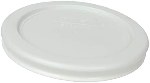 פיירקס 7202-מחשב לבן עגול פלסטיק מזון אחסון החלפת מכסה, תוצרת ארהב-6 מארז
