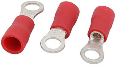 50 יחידות קרוואנים 2-4 מחבר מסוף מלחץ טבעת מבודד מראש אדום לחוט 16-14 (50 יחידות קרוואנים 2-4 מחבר מסוף מלחץ טבעת טרום טבעת אדום לחוט