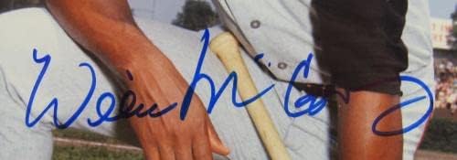 ווילי מקובי חתום חתימה אוטומטית 8x10 צילום JSA AD34552 - תמונות MLB עם חתימה