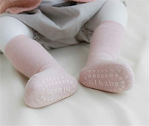 תינוק שאינו להחליק גרביים פעוט ברך ברך גבוהה אנטי החלקה על נעלי בית גרביים זוחלים לבנות בנות יילוד