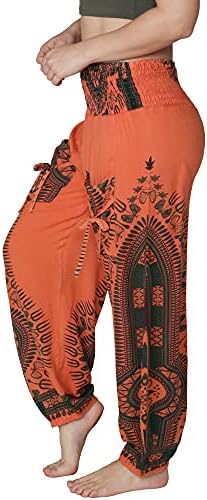 מכנסי הרמון לנשים מכנסי צוענים מזדמנים היפי בוהמיאני, מכנסי יוגה אידיאליים - מכנסי הרמון של Boho Boho