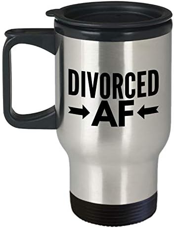 גירושין שמח ספל נסיעות קפה הכי טוב מצחיק כוס תה גרוש ייחודי רעיון מושלם לגברים נשים גרושות AF