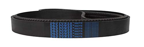D&D PowerDrive 8/3VX1000 חגורת V עם פס, גומי, גומי
