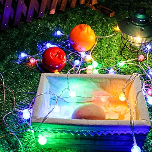 שיינליכט 28 רגל 60 לד קריסטל גלוב מחרוזת אור צבעוני חג המולד צבע שינוי מחרוזת אורות עם יו אס בי קריסטל בועת כדור פיות מחרוזת אור לחתונה