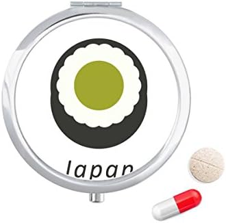 מסורתי יפני שחור מאקי סושי גלולת מקרה כיס רפואת אחסון תיבת מיכל מתקן