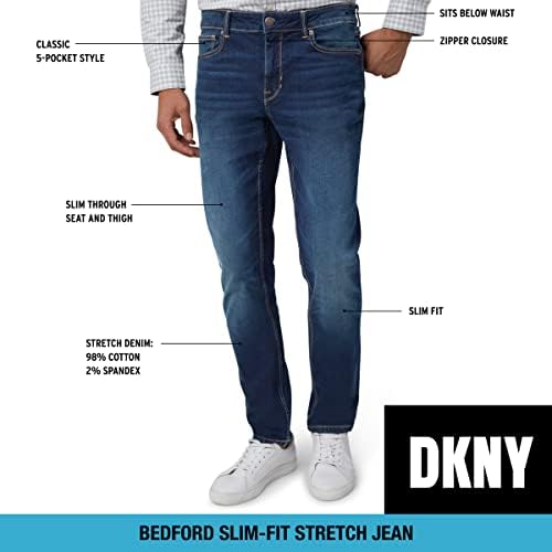 מכנסי ג 'ינס לגברים - בדפורד למתוח ג' ינס רזה מתאים לגברים