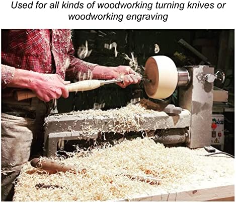 כלי מפנה מחרטת עץ, כלי אזמל טחון דק מרווה קצה HSS הכנס קשת פנימית גדולה עבור DIY