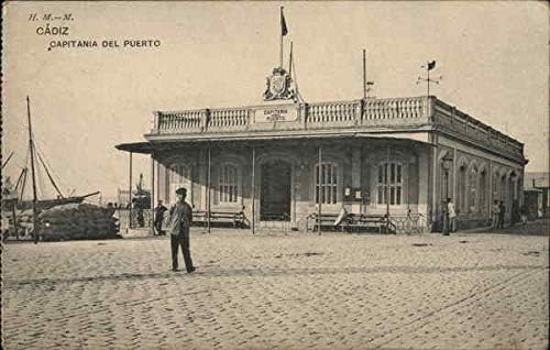 CAPITANIA DEL PUERTO רשות נמל קדיז, ספרד גלויה עתיקה מקורית