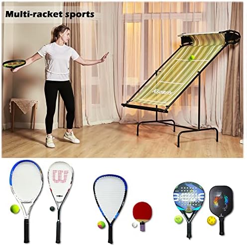 Ksports racquett ספורט טניס ריבאונדר נטו גדול/רגיל לשימוש מקורה/חיצוני לטניס, חמוצים, פאדל, דלעת, כדור רכוב וטניס שולחן עם תיק נשיאה