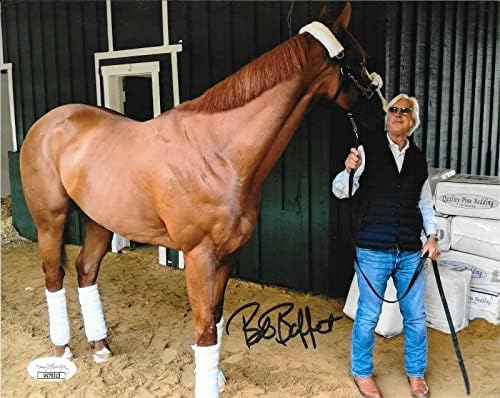 מאמן סוסים של בוב באפרט משולש כתר חתום 8x10 חתימה עם חתימה 2 JSA - תמונות מירוצי סוסים עם חתימה
