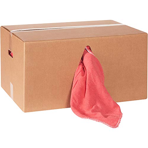 קופסת סמרטוטי מגבות בחנות, 14 איקס 14, אדום, 350 / מארז, 25 ק ג / מארז