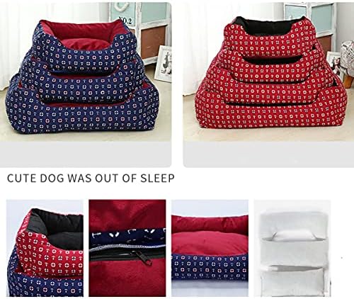 מיטת כלב מיטת כלבים מיטת כלב מיטת חיות מחמד, מיטות כלבים אורטופדיות נשלפות ספה כלבים נשלפת לספה לכלבים גדולים אוקספורד כיסוי בד אוקספורד
