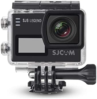 SJCAM SJ6 אגדה מצלמת פעולה 4K WiFi 30 מ 'אטום מים אולטרה HD 2 מסך מגע גירוסקופ ייצוב ספורט DV - צבע שחור