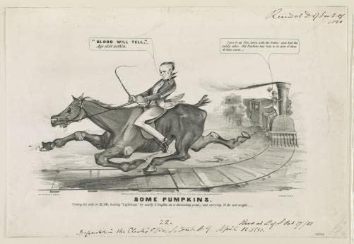 צילום HistoricalFindings: כמה דלעות, מירוצי סוסים, ברק, דם יגיד, רכיבה על סוסים, C1850