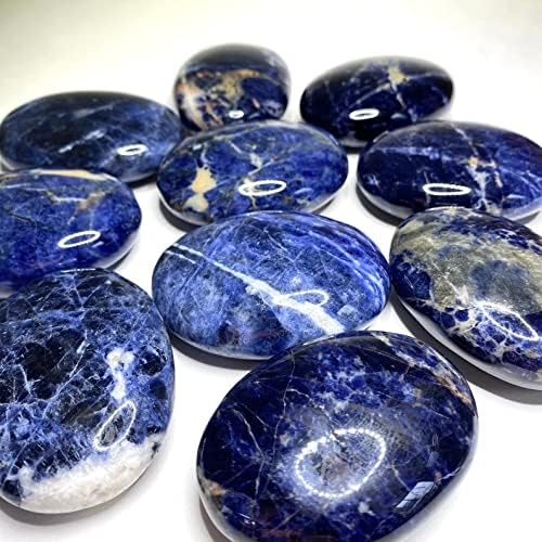 Pachamama Essentials Hematite אבן דקל מלוטשת - אבן כיס לריפוי חרדה - מדיטציה