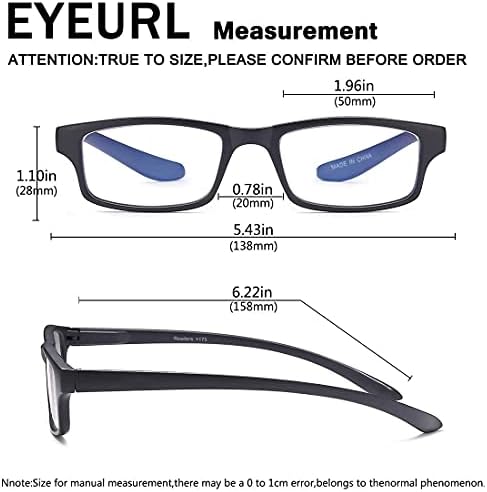 עיניים 2 אריזות משקפי קריאה לנשים גברים צוואר תלייה כוסות חסימת אור כחול עם צירי קפיצים משקפי ראייה נגד סנוור UV קוראים מחשב משקפיים,