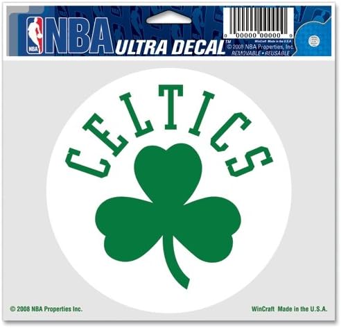Wincraft NBA בוסטון סלטיקס 55626081 מדבקות צבעוניות רב-שימושיות, 5 x 6