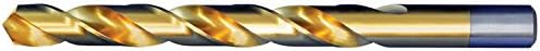 אלפא כלים ג '150103 טנק פלדה במהירות גבוהה 180-תואר טיטניום ניטריד מצופה זהב גימור ג 'ובר מקדחי 2 לכל כרטיס, 3/32