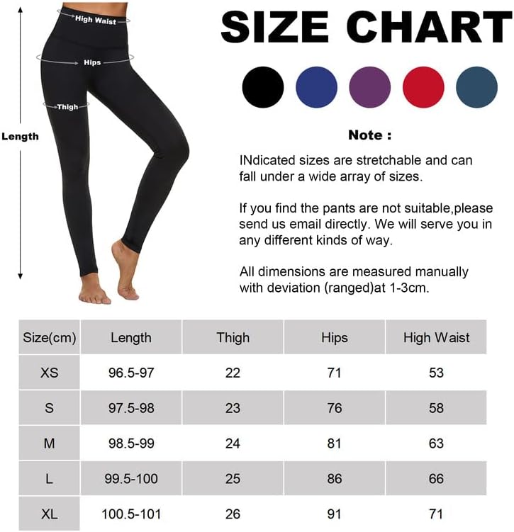 מכנסי יוגה מותניים גבוהים של Eghrer לנשים, ללא ראו חותלות אימון, מכנסי אימון בקרת בטן, מכנסיים ללא כיסים
