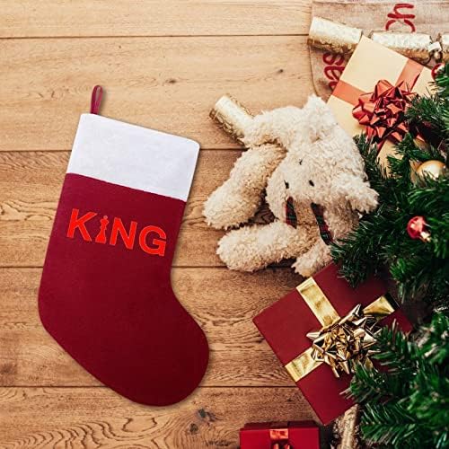 שחמט קינג אדום חג המולד גרבי חג לחג חג המולד קישוטי הבית לאח עץ חג המולד גרביים