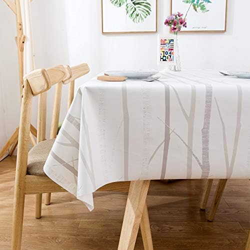 שולחן צ'יזויה בגב את שולחן השולחן הנקי PVC PVC עמיד למים עמיד למים מלבני כיסוי שולחן מפלסטיק מגן למטבח בחוץ