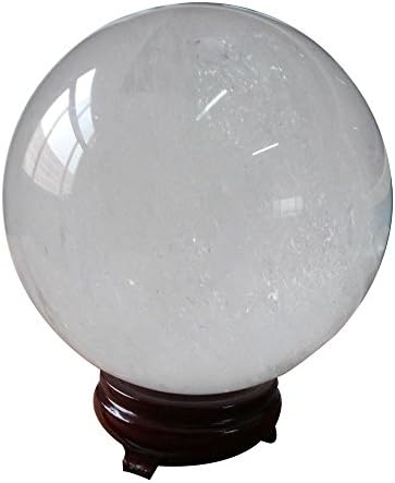 Hjt Hongjintian Crystal Big Natural Chartz Chrystal Sphere 145 ממ עם מעמד חופשי