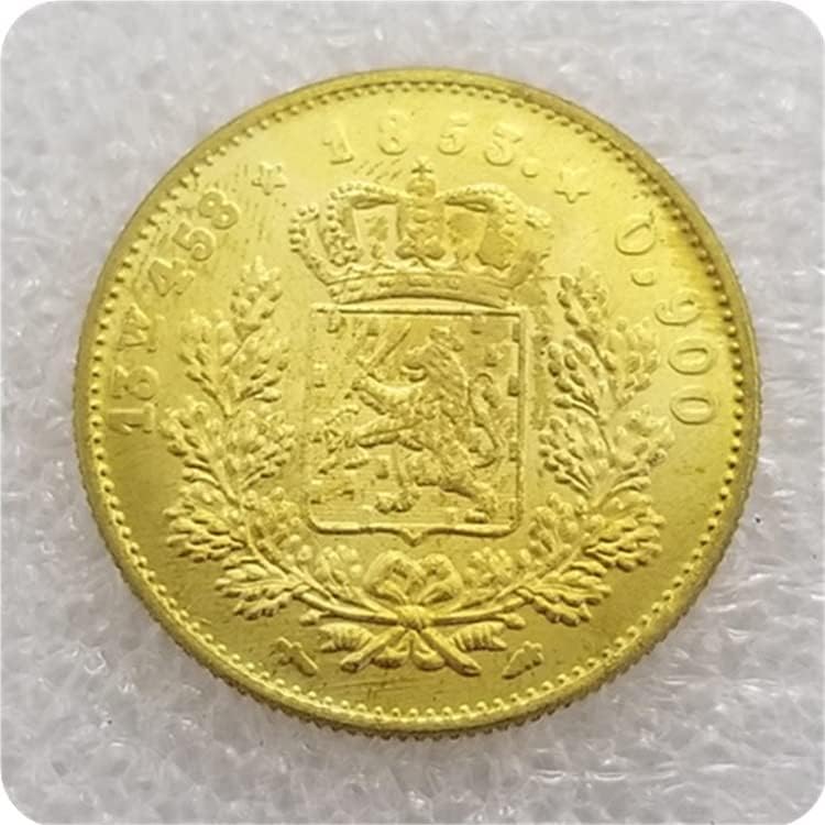 מלאכה עתיקה הולנד 1850,1851,1853 מטבע זיכרון דולר כסף*402/403/404