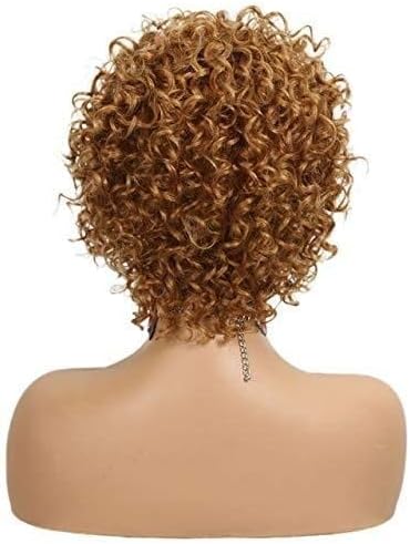 קצר האפרו קינקי מתולתל שיער טבעי פאה עבור נשים שחורות שיער טבעי רמי שיער טבעי מכונת עשתה מלא פאה אומברה