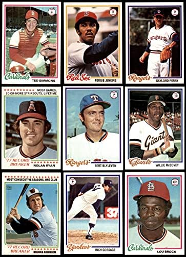 1978 Topps Baseball Set Set NM