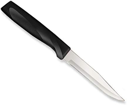 ראדה סכום ההמנון סדרת משונן נירוסטה אוכל סטייק סכין עם ארגונומי שחור שרף ידית, 3-7/8 סנטימטרים