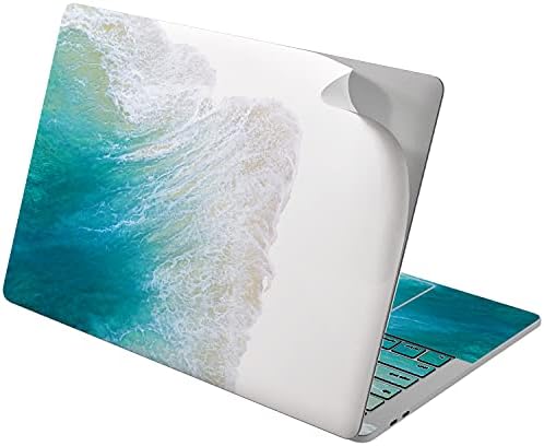 עור ויניל אלטרנטיבי תואם לאוויר MacBook 13 אינץ 'מק פרו 16 רשתית 15 12 2020 2019 2018 חוף יפהפה טבע אוקיינוס ​​גאות גאות אוקיינוס ​​מדבקות