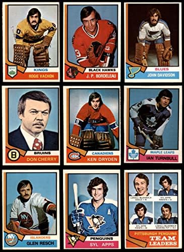 1974-75 O-PEE-CHEE NHL הוקי סט שלם חלקי אקס