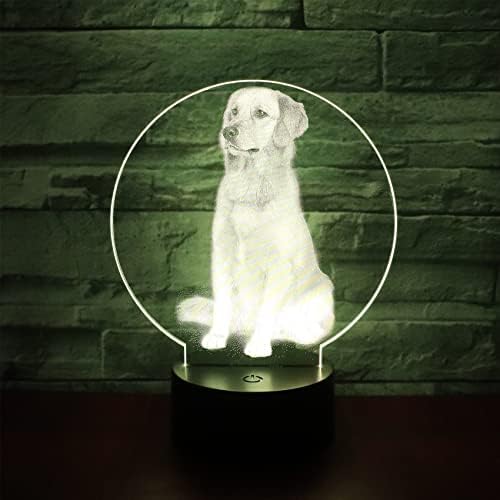 ילדי לילה אור כלב צורת מנורת עיצוב הבית 7 צבעים שינוי מגע בקרת מתנות לילדים ילד ילדה חברים