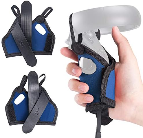 Controller Controller Grip Strap תואם לחיפוש, Rift S VR שרוול מגן רחיץ -כחול
