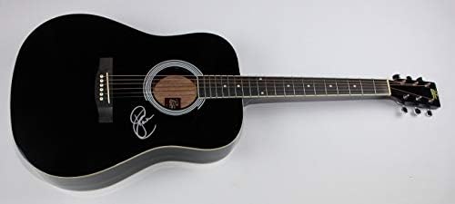 שרה אוונס אמיתי בסדר מקום חתם חתום שחור מלא גודל אקוסטית גיטרה לואה