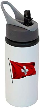 אקספרסבסט 22oz בקבוק ספורט - דגל שוויץ - אפשרויות רבות