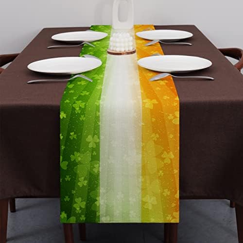 רץ שולחן יום פטריקס יום שולחן שמרוק דגל IRLAN