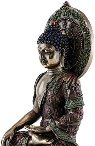 אוסף העליון Shakyamuni Buddha פסל-The Enwarded One פסל בברונזה-10.5.5 אינץ