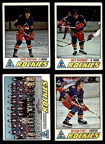1977-78 Topps Colorado Rockies ליד קבוצה סט קולורדו רוקי-הוקי VG+ Rockies-Hocky