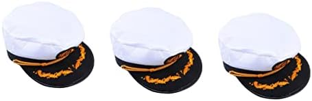 אמוספון 2 יחידות סיילור כובע גברים של כובע שטוח כובע שטוח כובעי כובעי גברים חיל הים תלבושות אבזר גברים חיל הים קפטן כובע